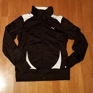 Black Puma Track Jacket size Large